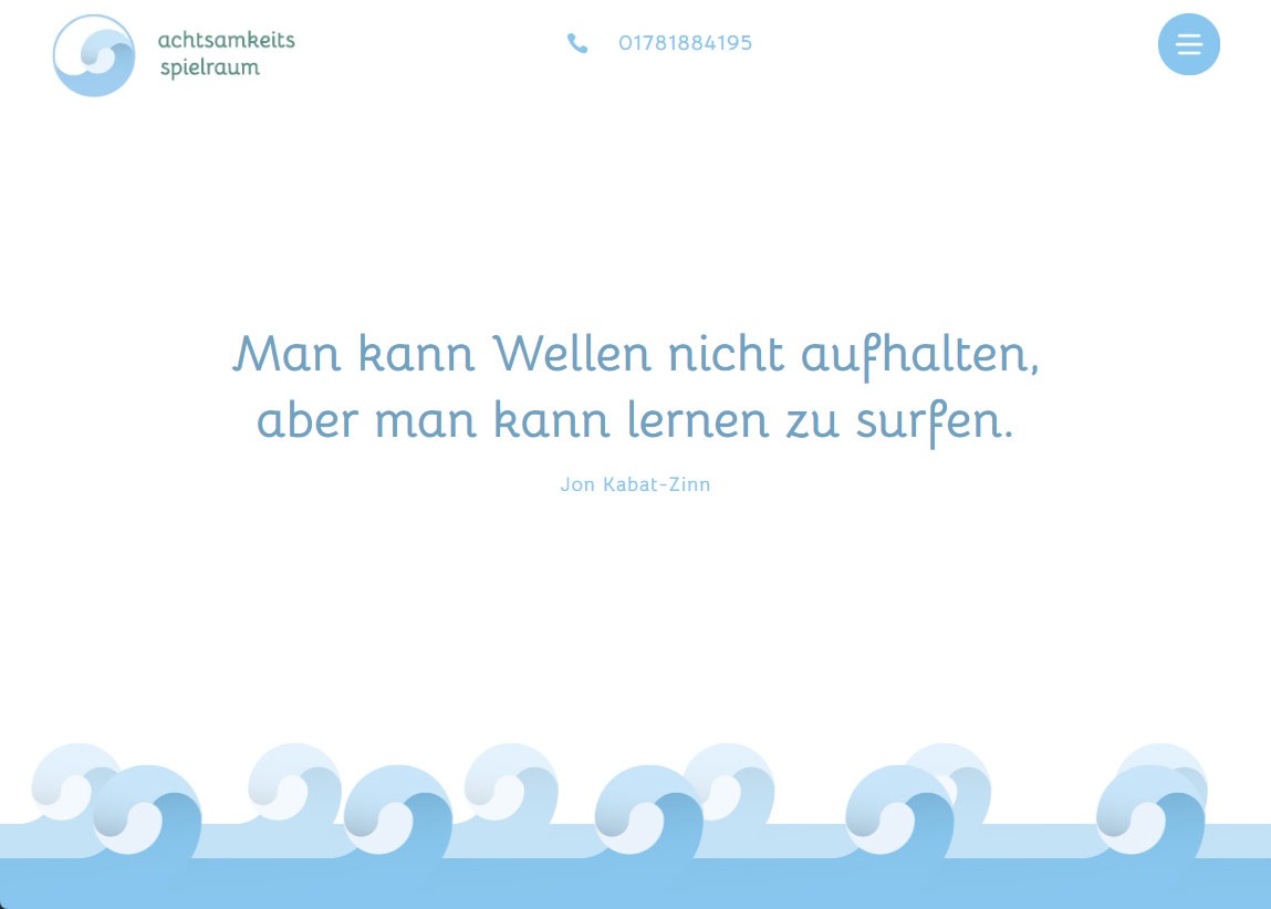 Webseite Achtsamkeits Spielraum