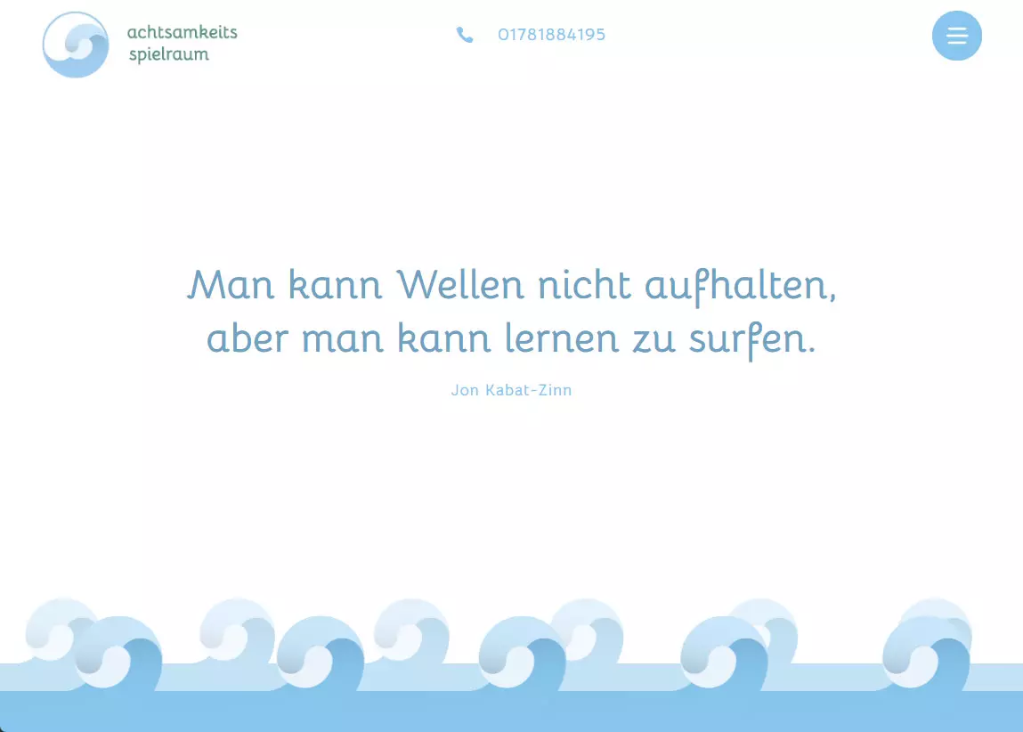 Webseite Achtsamkeits Spielraum