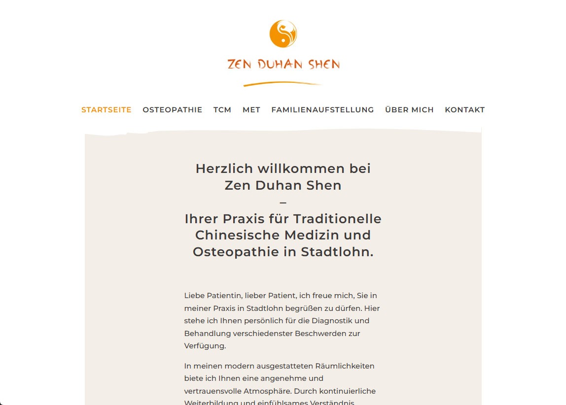 Webseite Zen Duhan Shen