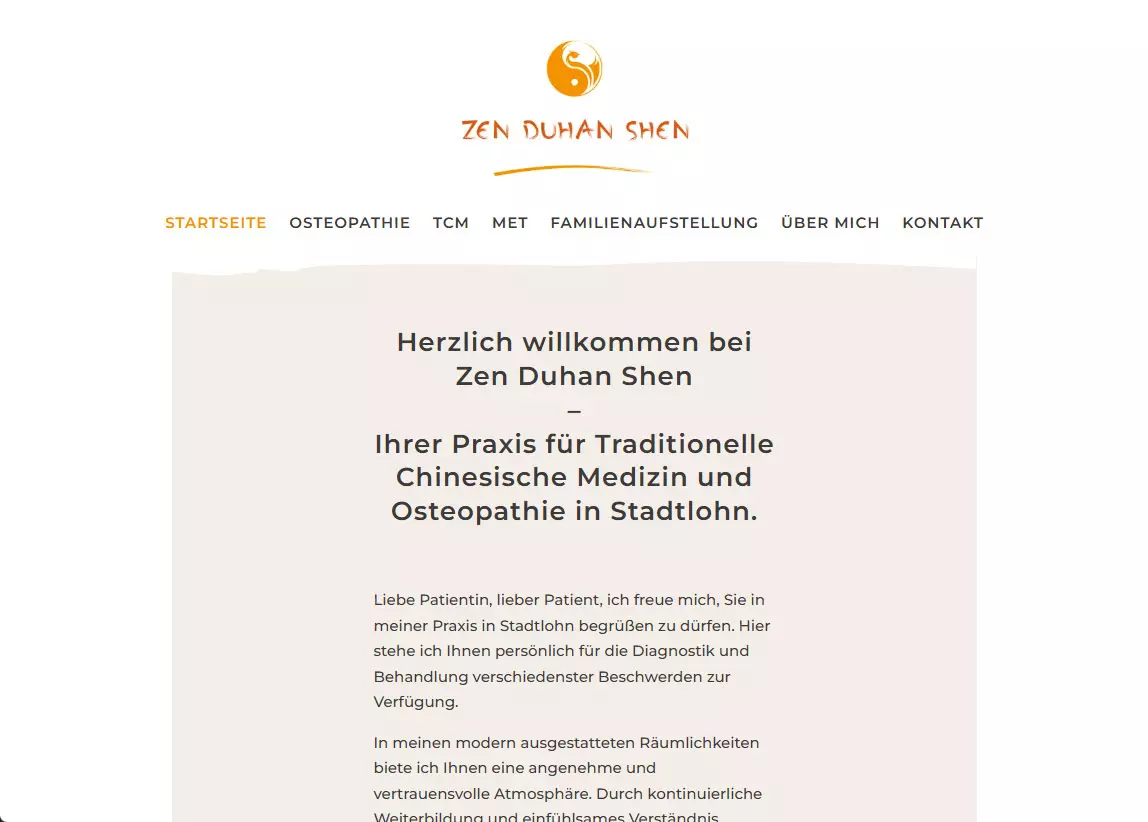 Webseite Zen Duhan Shen